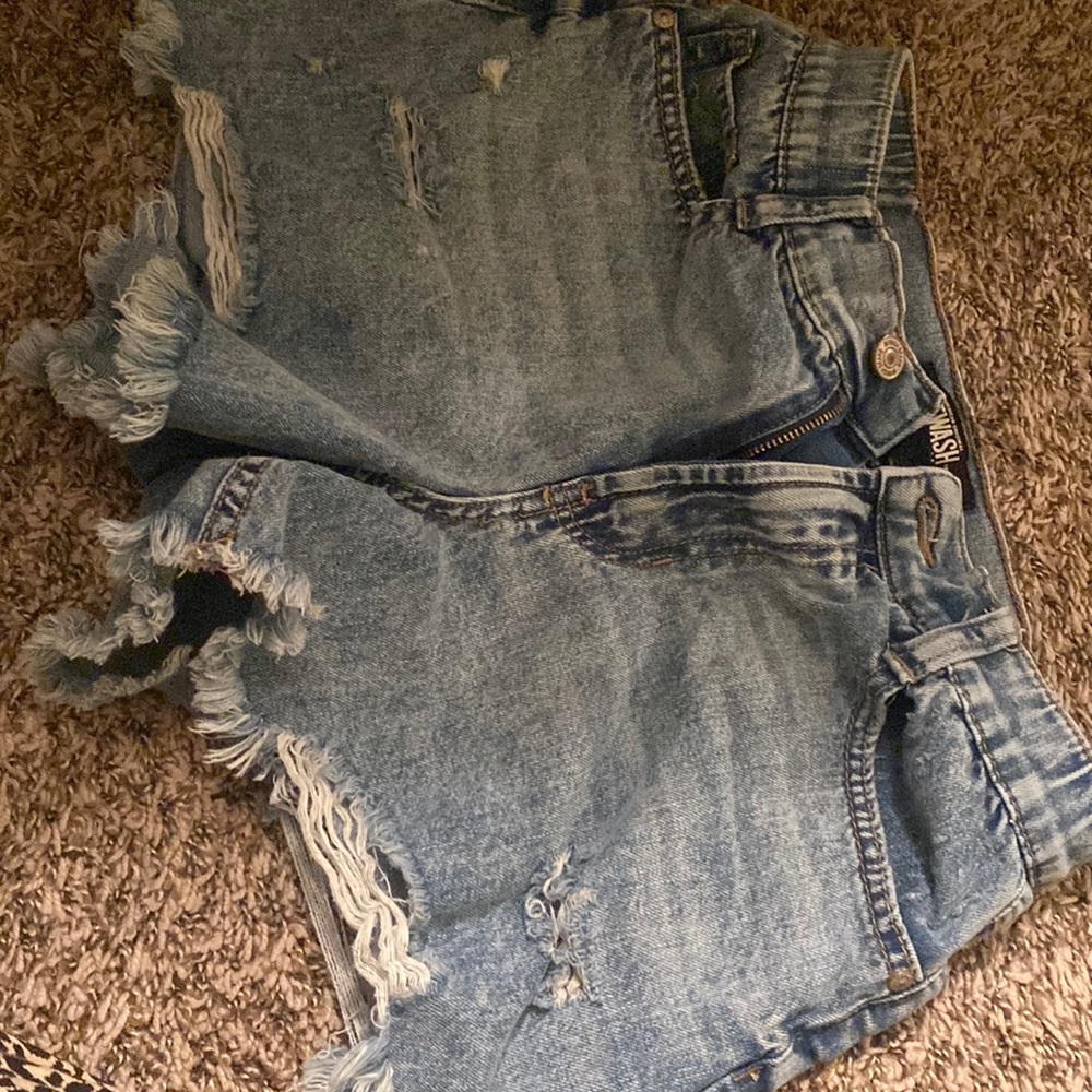 Denim shorts